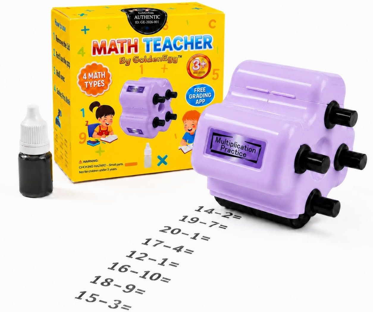 Math Teacher product displayed on a premium podium with growth chart